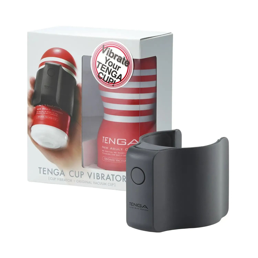 Вібронасадка Tenga CUP VIBRATOR, 7 режимів, 1 мастурбатори в комплекті фото 1