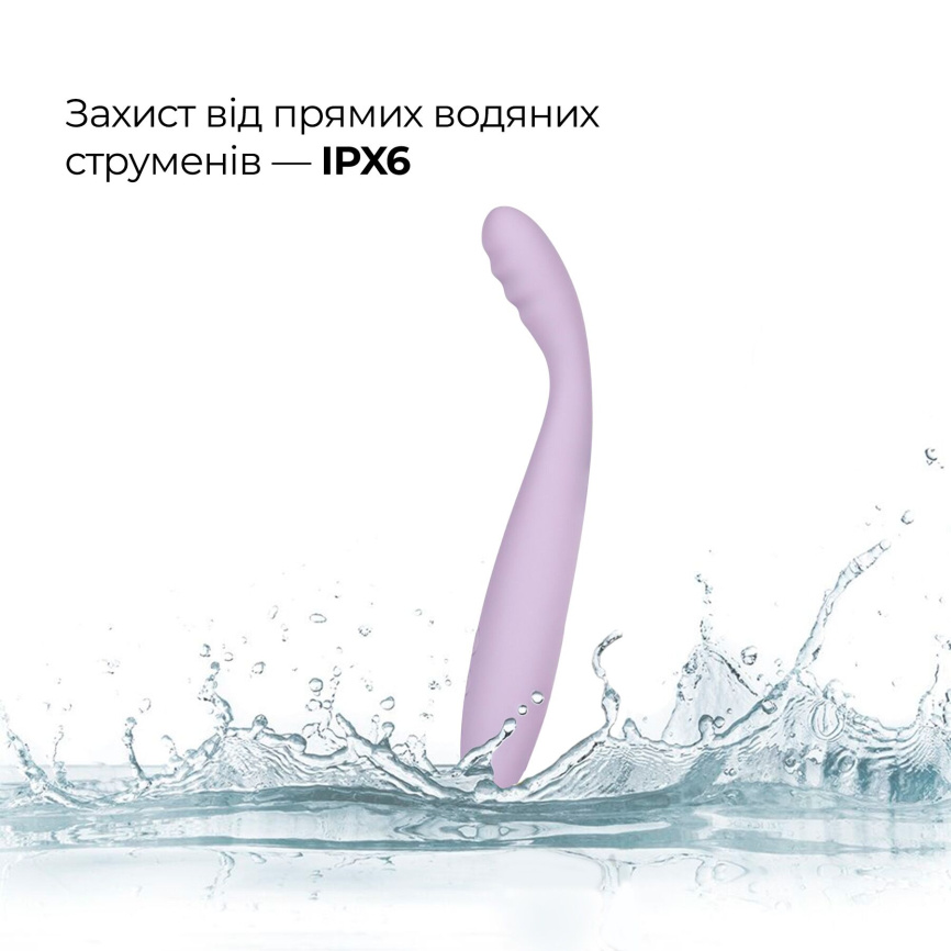 Тонкий смарт-вібратор точки G Svakom Cici 2 Lilac, підігрів до 38 °C фото 18