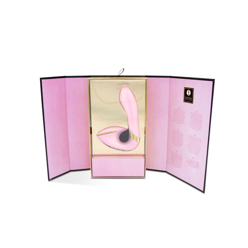 Вагінально-кліторальний вібратор Shunga Soyo Light Pink фото 5