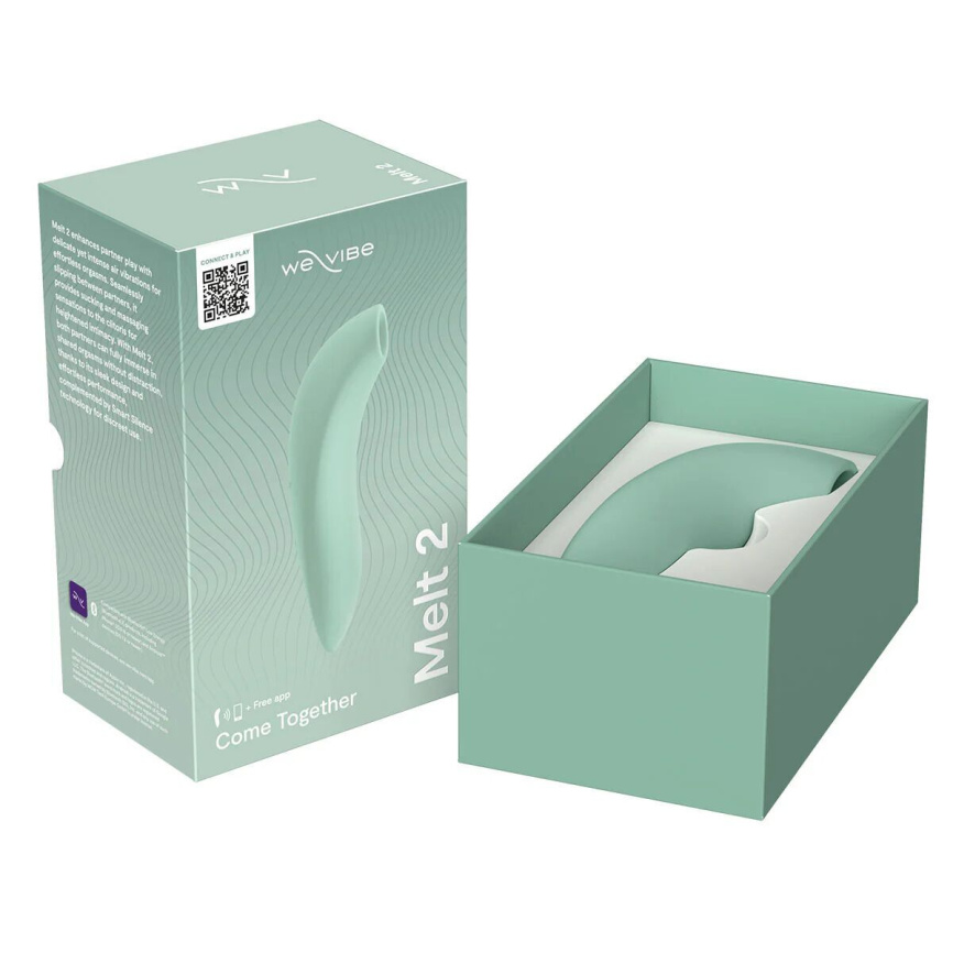 Вакуумний смарт-стимулятор для пар We-Vibe Melt 2 Sage (розводи на пакованні) фото 11
