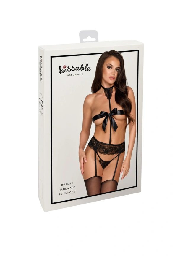 Комплект Kissable Bondage Kiss Set Black S/M фото 11
