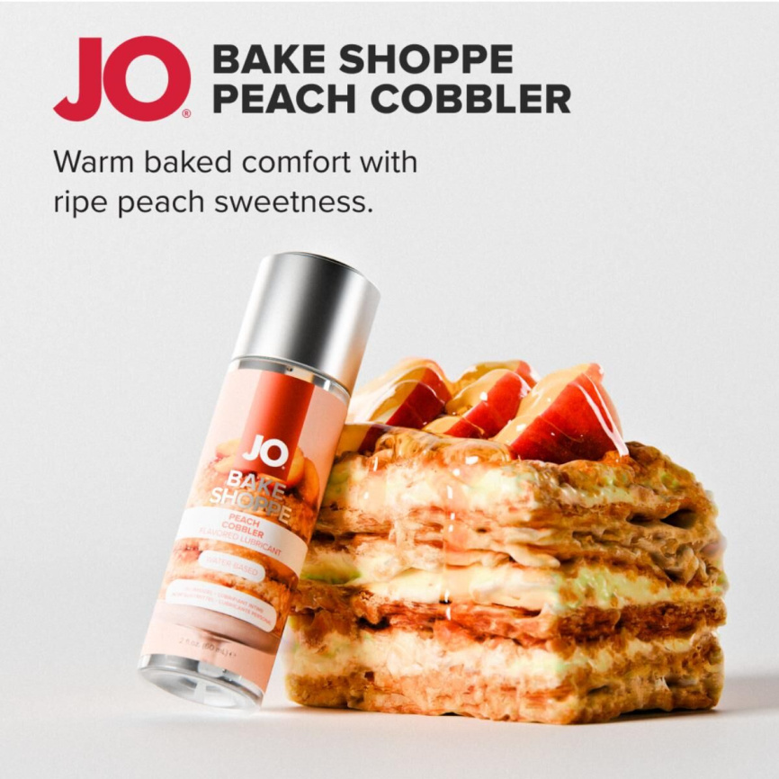 Лубрикант на водній основі JO Bake Shoppe - Peach Cobbler 60 мл, без цукру та парабенів фото 3