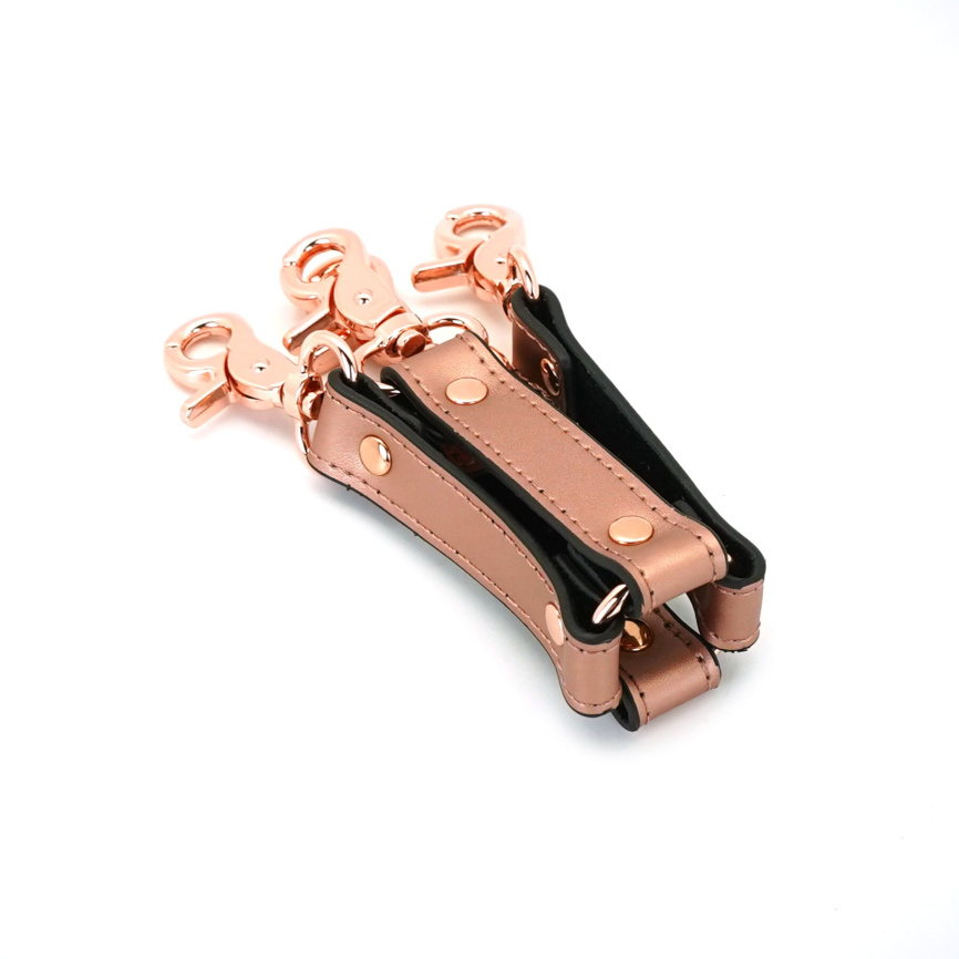 Хрестовина для фіксації Liebe Seele Rose Gold Memory Hog Tie, натуральна шкіра, рожеве золото фото 6