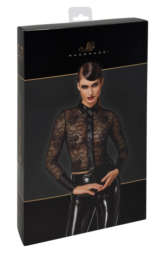 Блуза Noir Handmade F377 Noirelle Lace Button-up Shirt S фото 7