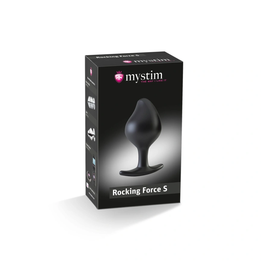 Силиконовая анальная пробка Mystim Rocking Force S для электростимулятора, диаметр 3,7 см фото 13