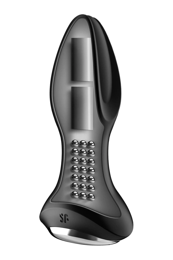 Анальная смарт вибропробка с жемчужным массажем Satisfyer Rotator Plug 2+ Black фото 3