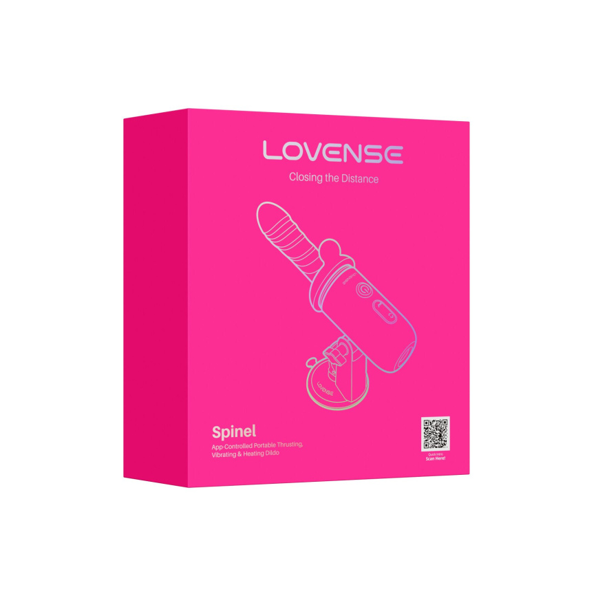 Смарт-міні секс-машина Lovense Spinel імітація фрикцій, підігрів, 3 насадки, на присосці фото 8