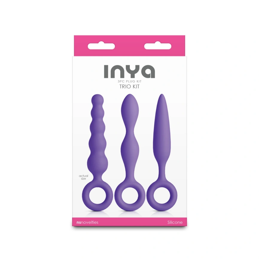 Набор анальных игрушек NS Novelties INYA - Trio Kit - Purple фото 3