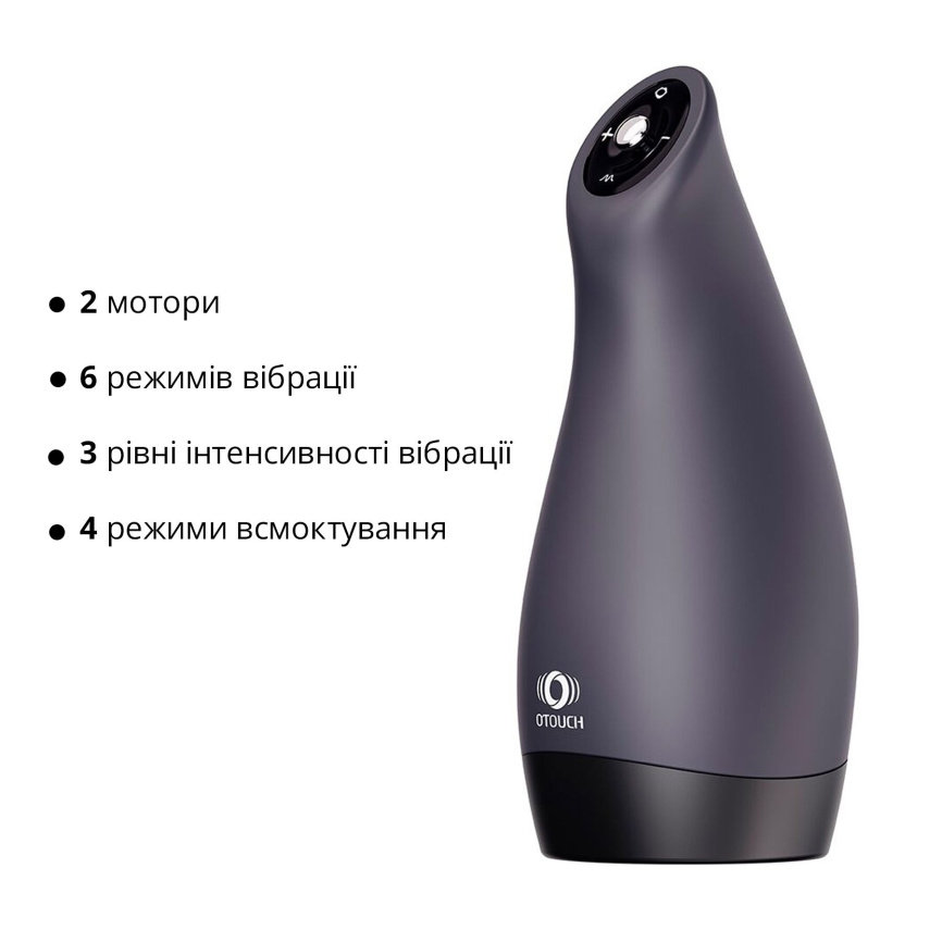 Мастурбатор Otouch AIRTURN 3, 6 режимів вібрації, 4 режими всмоктування, джойстик фото 12