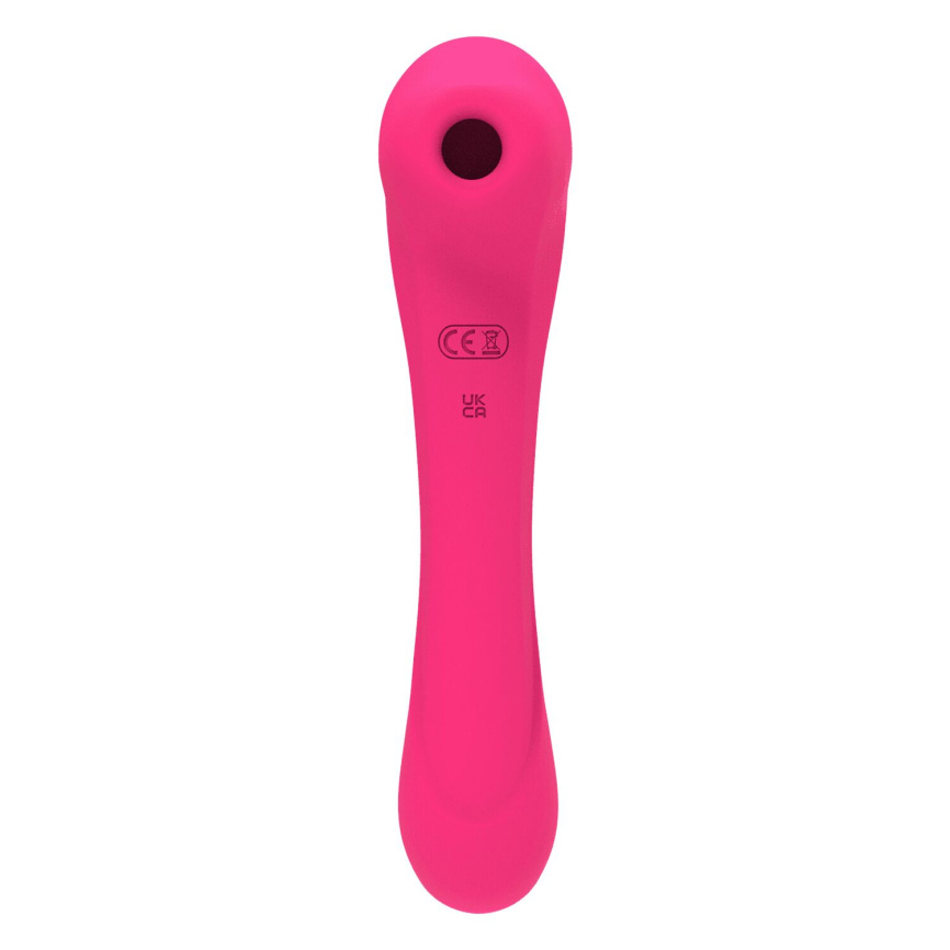Вібратор та вакуумний кліторальний стимулятор 2-в-1 Alive Quiver Magenta Pink оновлена ​​модель фото 2