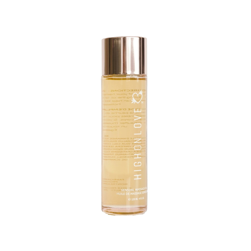 Масажна олія HighOnLove Massage Oil - Lychee Martini (120 мл) з маслом насіння конопель фото 2