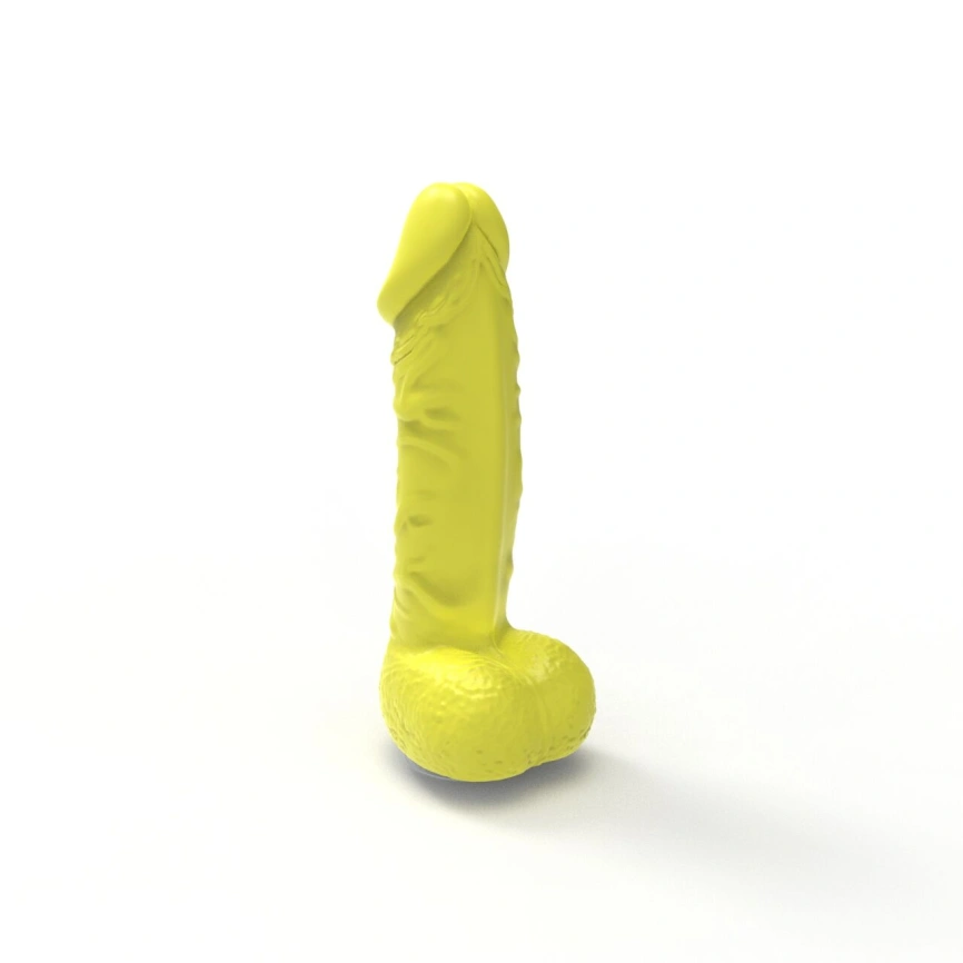 Мыло в форме пениса Pure Bliss MINI Yellow, крафтовое мыло-член, натуральное фото 3