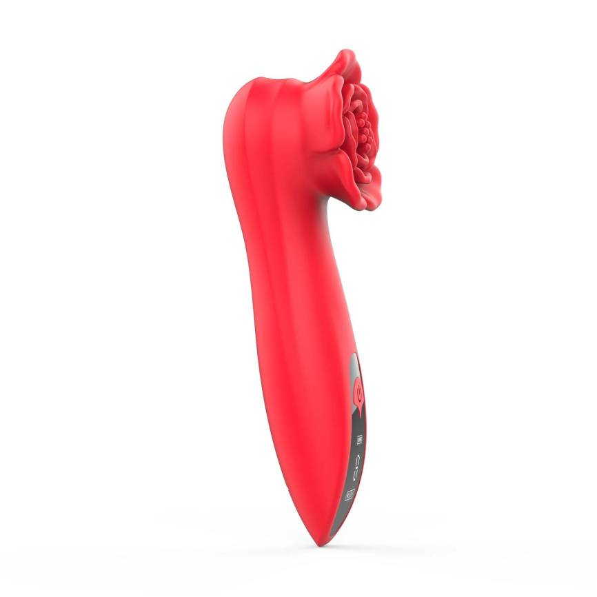Розкішний вібратор для клітора Loviss Tona Rose Vibrator, у вигляді троянди, 9 режимів фото 5