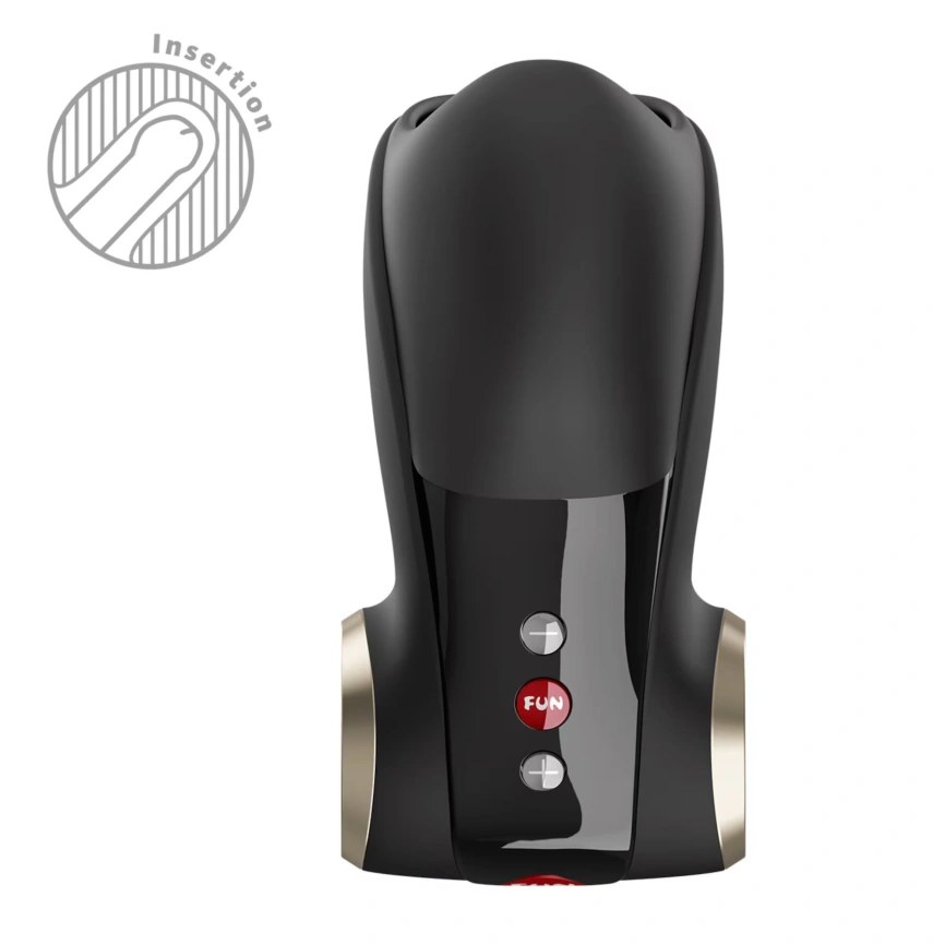 Мастурбатор для головки пениса Fun Factory COBRA LIBRE II Black, 2 мотора, игра без рук фото 1