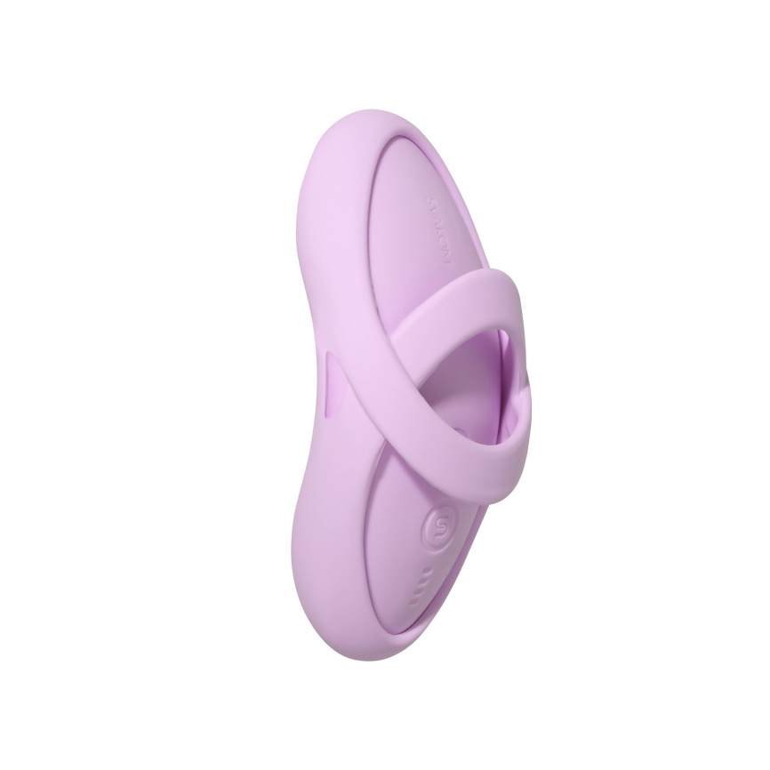 Смарт-вібратор для клітора Svakom Echo 2 Pink Lilac, підігрів до 38 °C, знімна насадка на палець фото 1