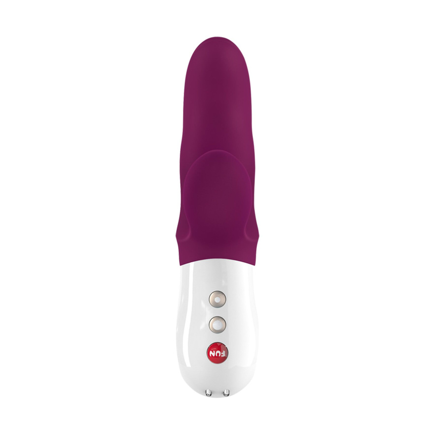 Вібратор-кролик Fun Factory MISS BI grape/white, 2 незалежні мотори, діаметр 4,2 см фото 3