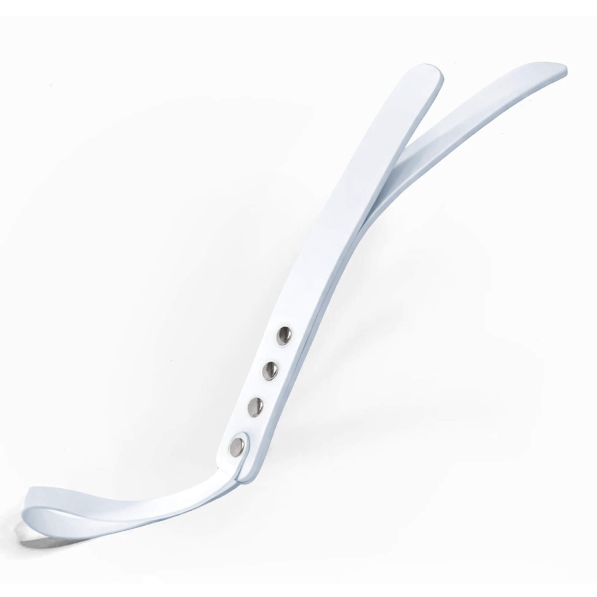 Падл двошаровий Feral Feelings Leather Mini Paddle White, натуральна шкіра фото 1