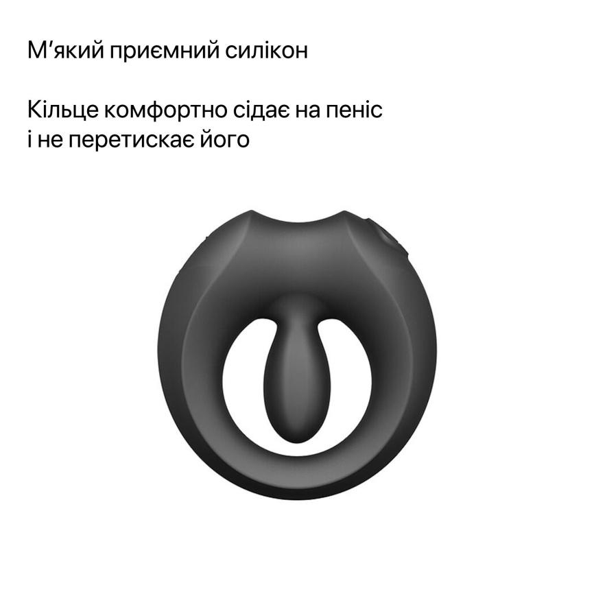 Ерекційне смарт-віброкільце Zalo Apis Obsidian Black, до 4 годин роботи, зарядний кейс фото 29