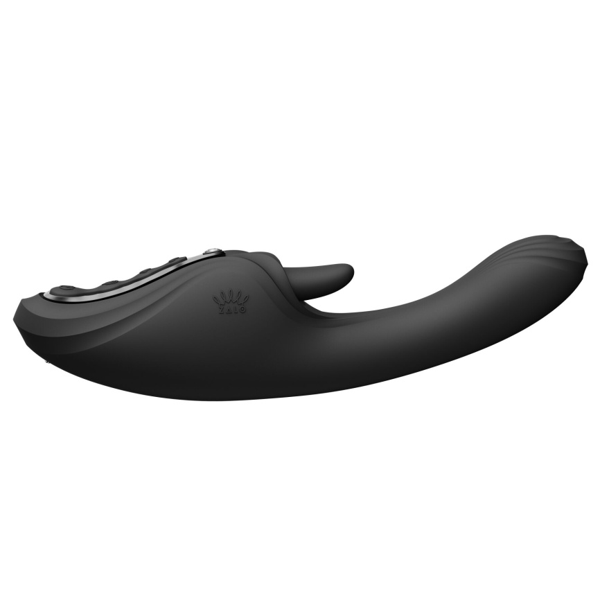 Смарт-вібратор Zalo Ares Obsidian Black, підігрів, 3 мотори, язичок для клітора, стимуляція точки G фото 8