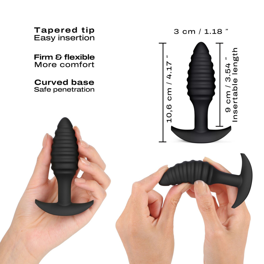 Анальна пробка Dorcel SPIRAL PLUG, діаметр 3 см, силікон фото 2