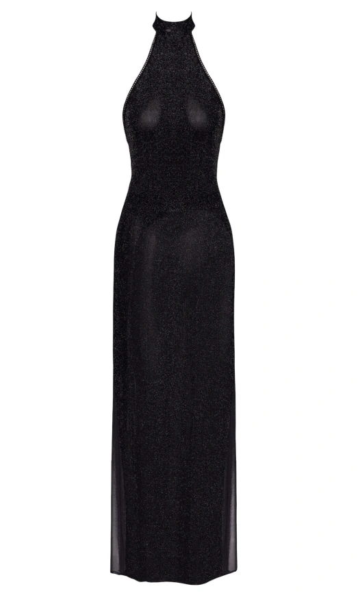 Платье Noir Handmade F372 Onyx Twin-slit Long dress XS фото 6