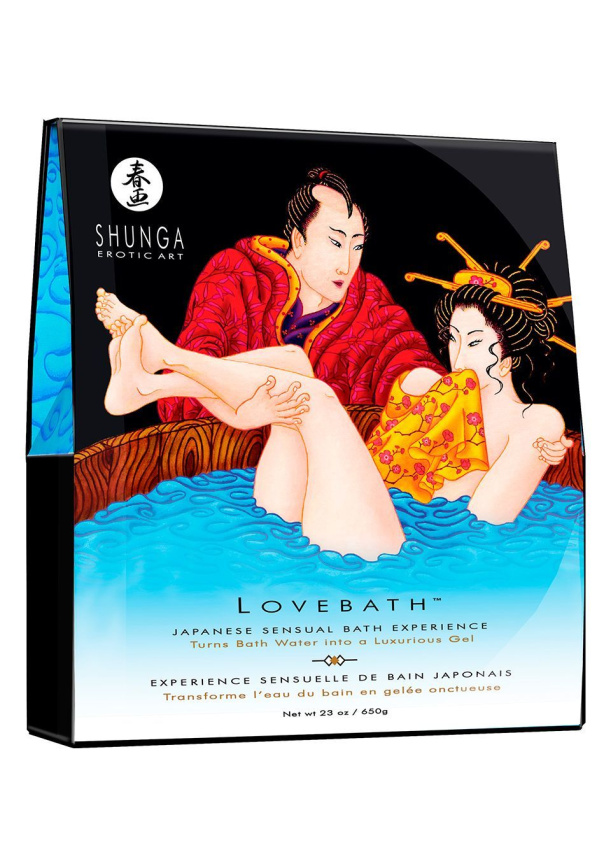 Гель для ванни Shunga LOVEBATH – Ocean temptations 575 г, робить воду ароматним желе зі SPA-ефектом фото 1