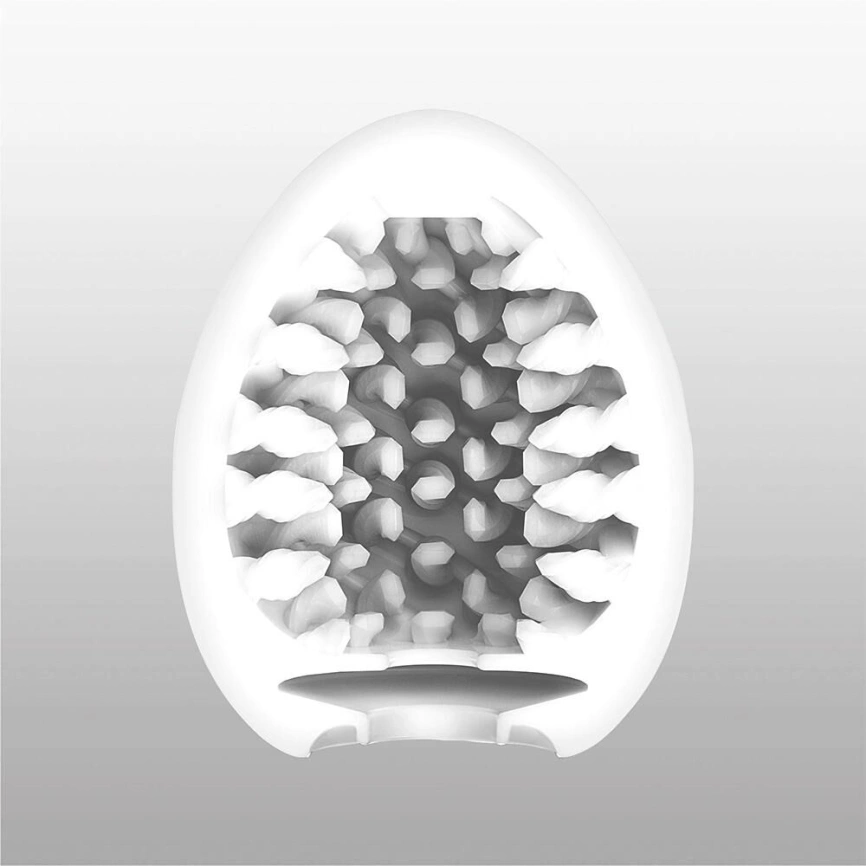 Мастурбатор-яйцо Tenga Egg Brush с рельефом в виде крупной щетины фото 2