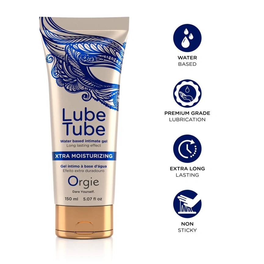 Лубрикант на водной основе Orgie Lube Tube Xtra Moisturizing, 150 мл, интенсивное увлажнение фото 3