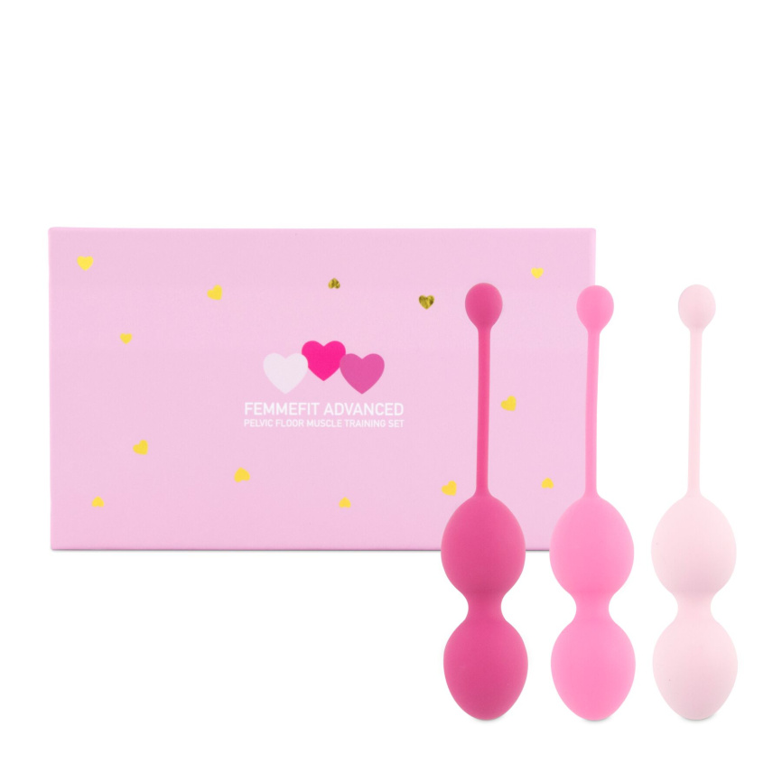 Набір вагінальних кульок для просунутих FeelzToys - FemmeFit Advanced Pelvic Muscle Training Set фото 1