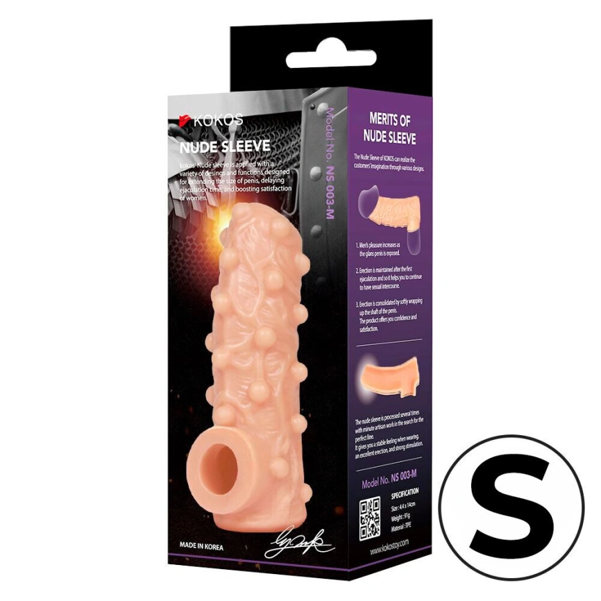 Насадка на член Kokos Nude Sleeve NS 003 S фото 3