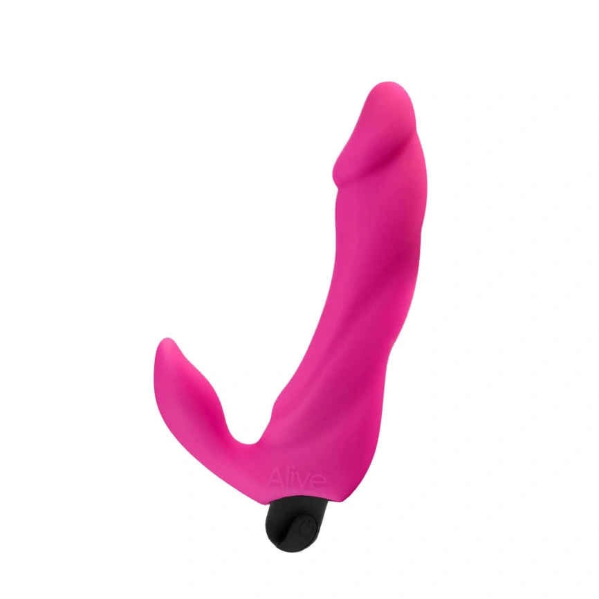 Вибратор вагинально-клиторальный Alive Bifun Pro, Pink, перезаряжаемый фото 1