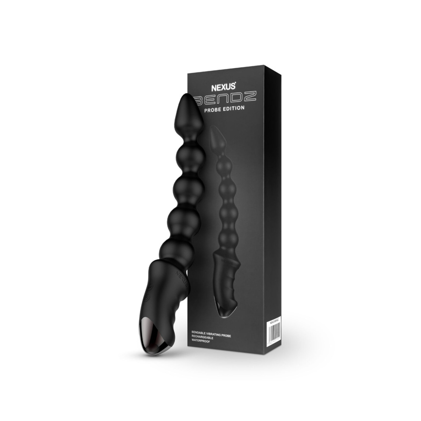 Анальний вібратор-намисто Nexus BENDZ Bendable Vibrator Probe Edition, ефект пам’яті форми фото 4