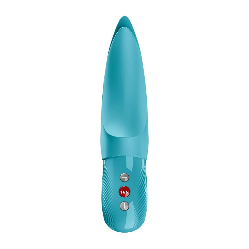 Вибратор для клитора Fun Factory VOLTA Aquamarine, гибкий двойной кончик фото 4