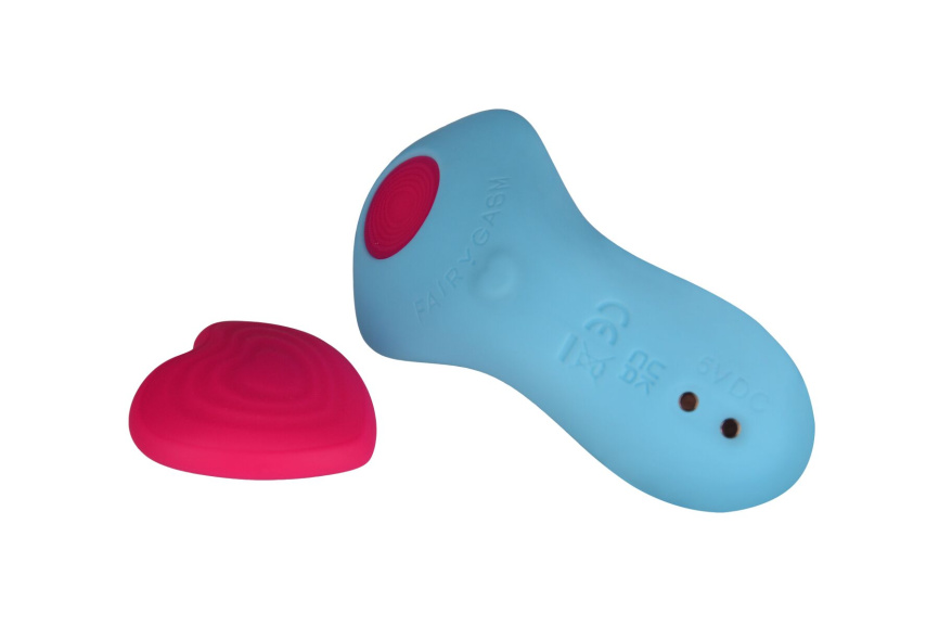 Вібратор у трусики FairyGasm HeartGem blue, на магніті, пульт ДК фото 3