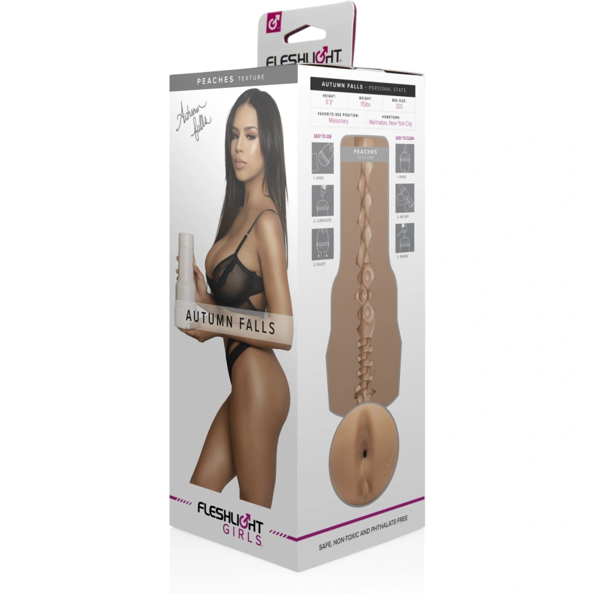 Мастурбатор Fleshlight Girls: Autumn Falls - Peaches, со слепка ануса, очень нежный фото 4