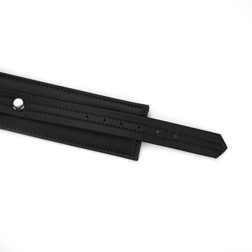 Поножи Liebe Seele Black Organosilicon Anklecuffs, экокожа фото 4
