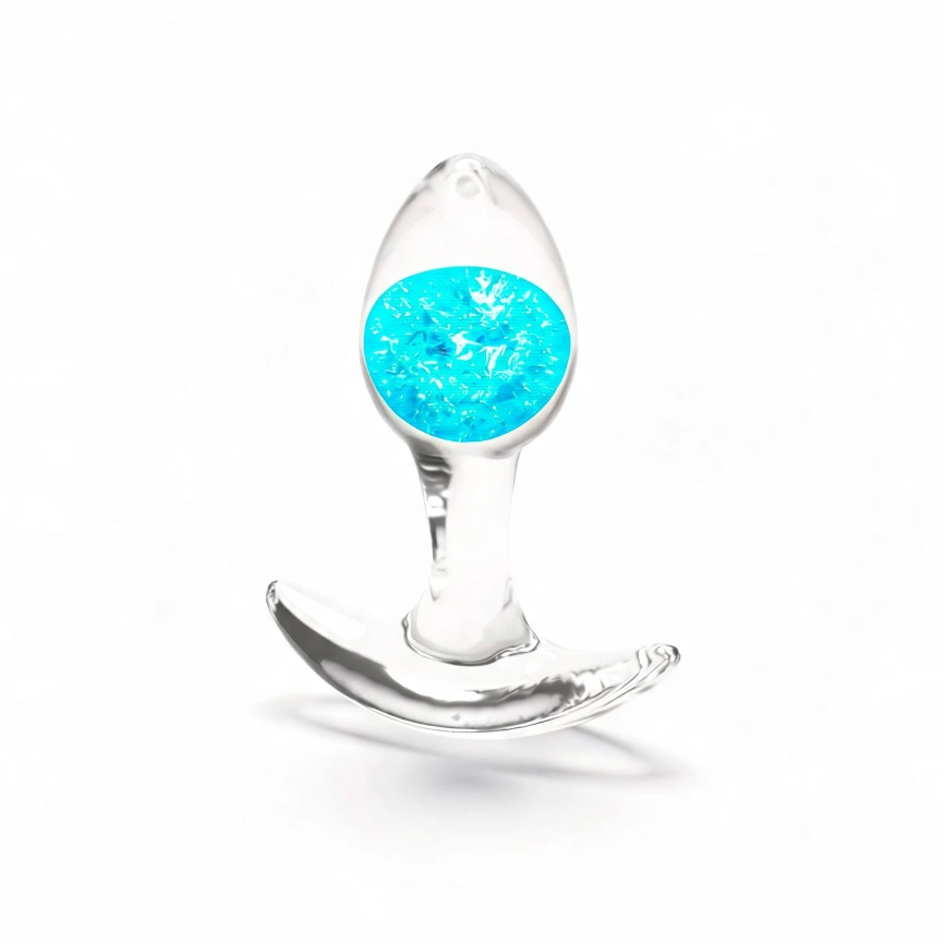 Анальная пробка NS Novelties Cosmic Glams - Small - Blue фото 1