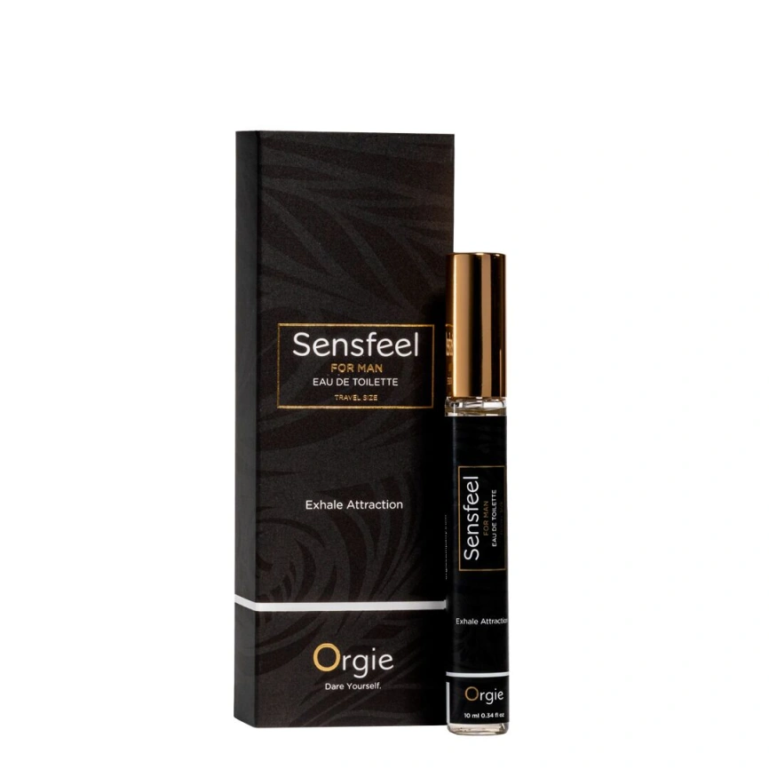 Мужские духи с феромонами Orgie – Sensfeel for Man Travel Size (10 мл), цитрусово-древесный аромат фото 1