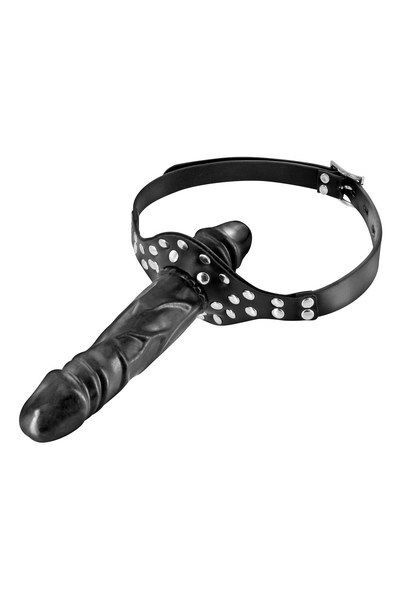 Кляп з подвійним фалоімітатором Fetish Tentation Double Penis Gag (м'ята упаковка!!!) фото 1