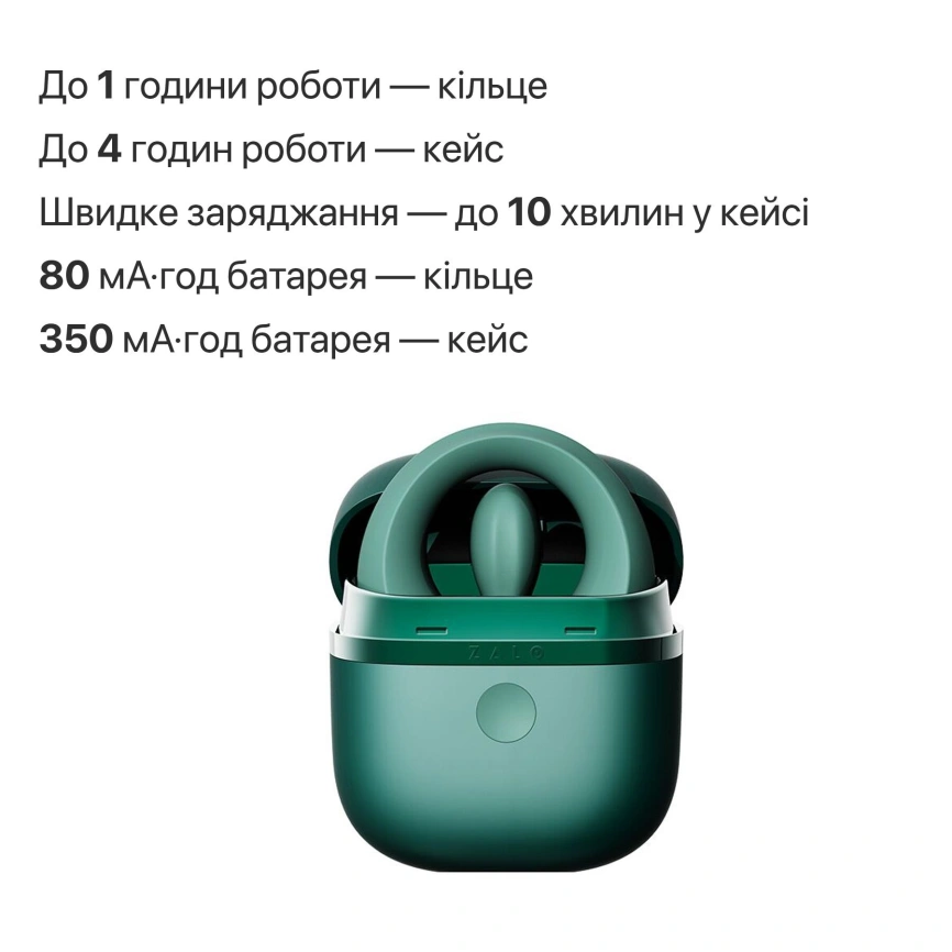 Эрекционное смарт-виброкольцо Zalo Apis Turquoise Green, до 4 часов работы, зарядный кейс фото 32