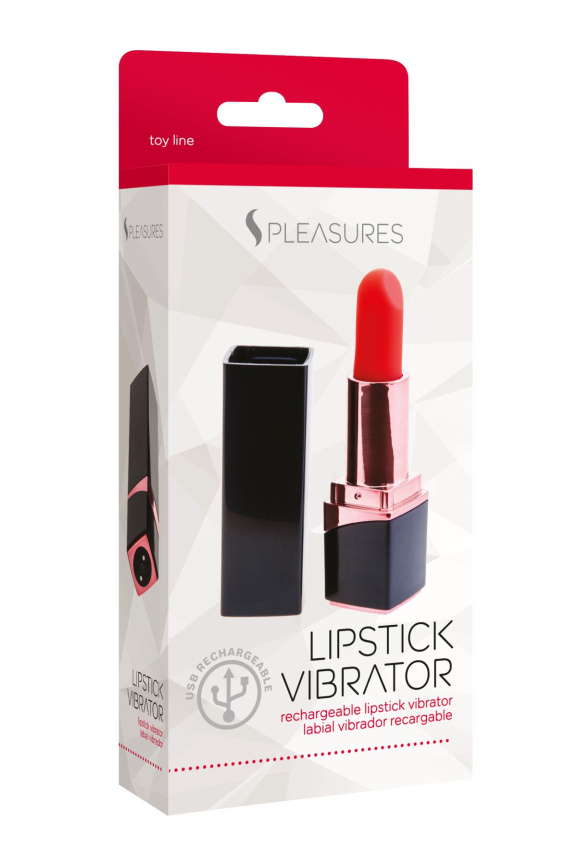 Вібратор-помада S Pleasures Lipstick Vibrator, дуже реалістичний, 10 режимів фото 4