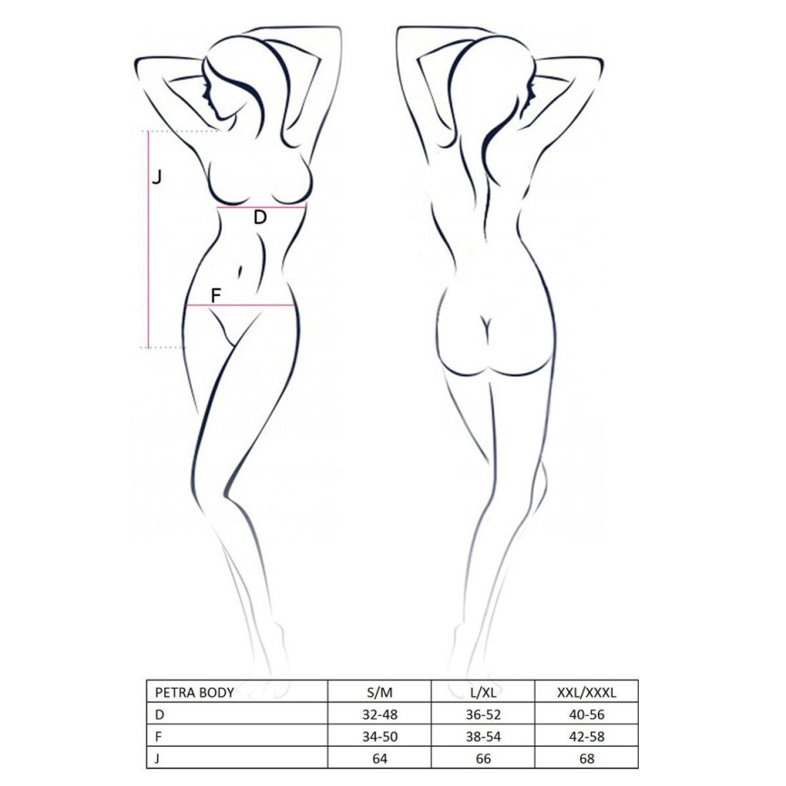 Розпродаж!!! Боді-монокіні з глибоким декольте PETRA BODY black XXL/XXXL — Passion Exclusive фото 4