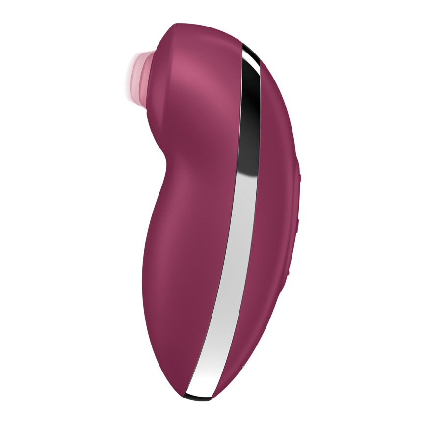 Вібростимулятор-пульсатор Satisfyer Tap & Climax 2 Red, ефект постукування пальцем фото 2