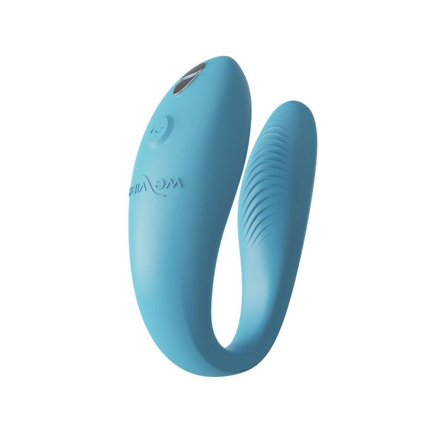 Смарт-вібратор для пар We-Vibe Sync GO Turquoise, тревел-кейс фото 1