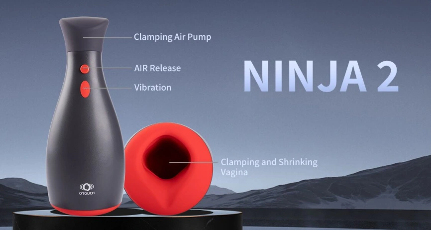 Мастурбатор Otouch NINJA 2, 7 режимов вибрации, эффект сжатия фото 11