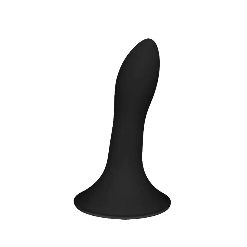 Дилдо з присоскою Adrien Lastic Hitsens 5 Black, відмінно для страпона, діаметр 2,4 см, довжина 13см фото 1