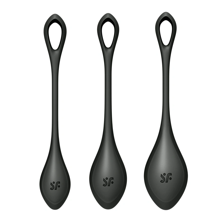 Набор йони бусин Satisfyer Yoni Power 2 Black, диаметр 2-2,5-3см, масса 22-44-73 г фото 4