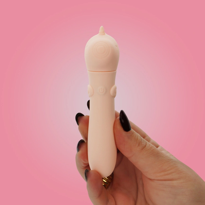 Вибратор-единорожка Unihorn USB Bullet – Heart Throb, вибропуля, USB-зарядка, 10 режимов фото 7