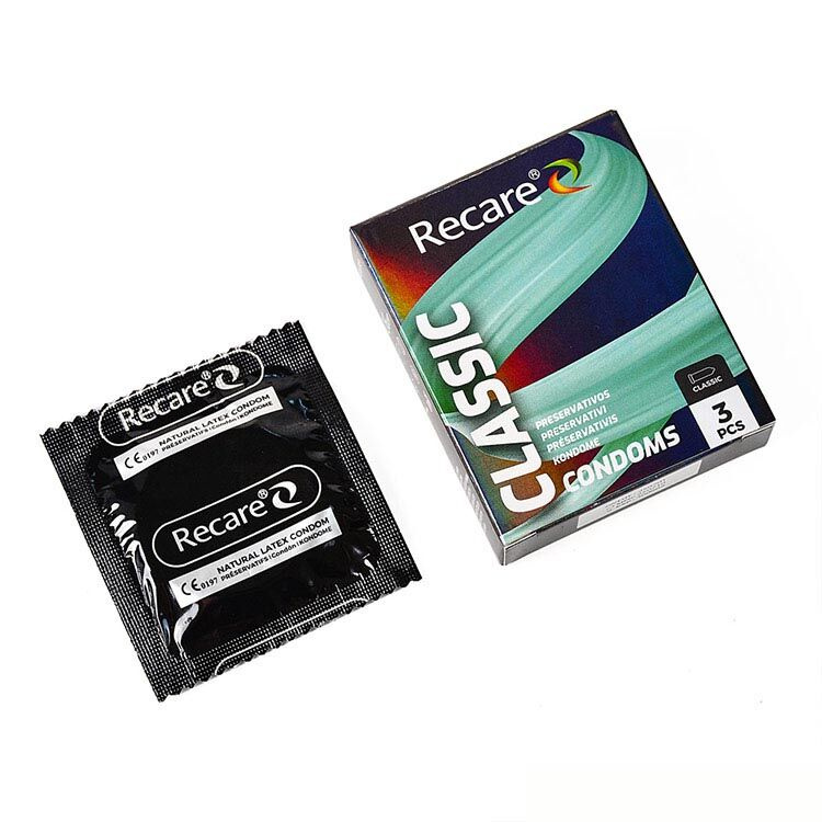 Презервативи Holographic Recare Classic Condoms 3 шт, класичні фото 2