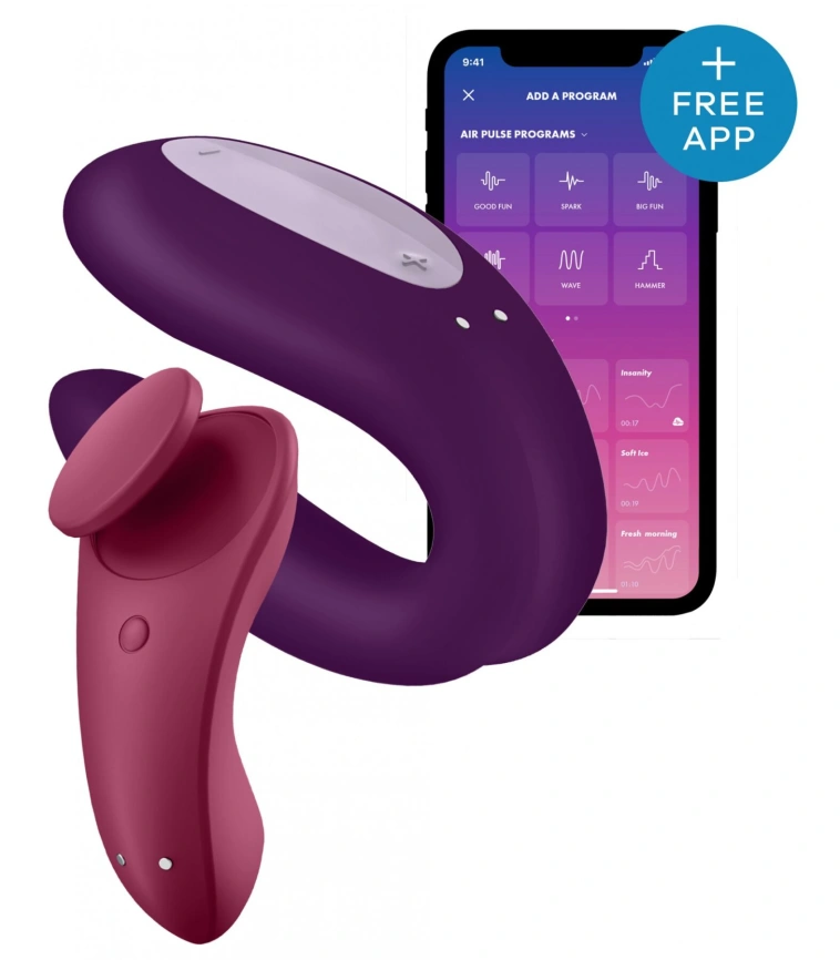 Набор Satisfyer Partner Box 1 (вибратор для пар Double Joy + вибратор в трусики Sexy Secret) фото 2